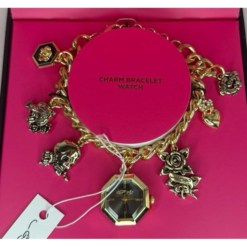 Ed Hardy Women's Charm Bracelet Watch